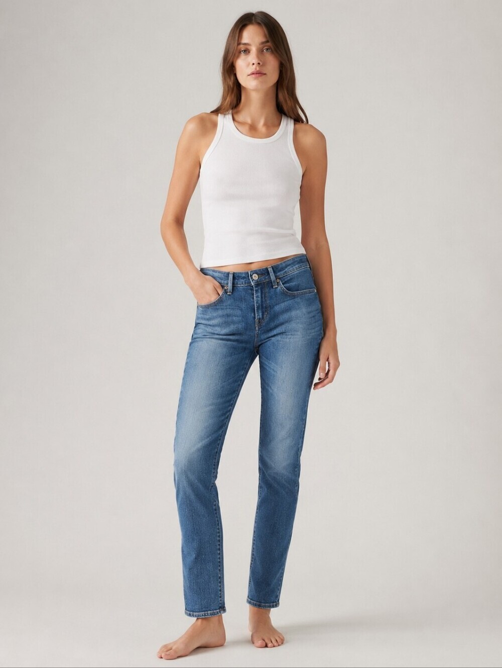 ❤️ LEVIS DEMI CURVE CLASSIC RISE SLIM LEG JEANS, 4 (27)